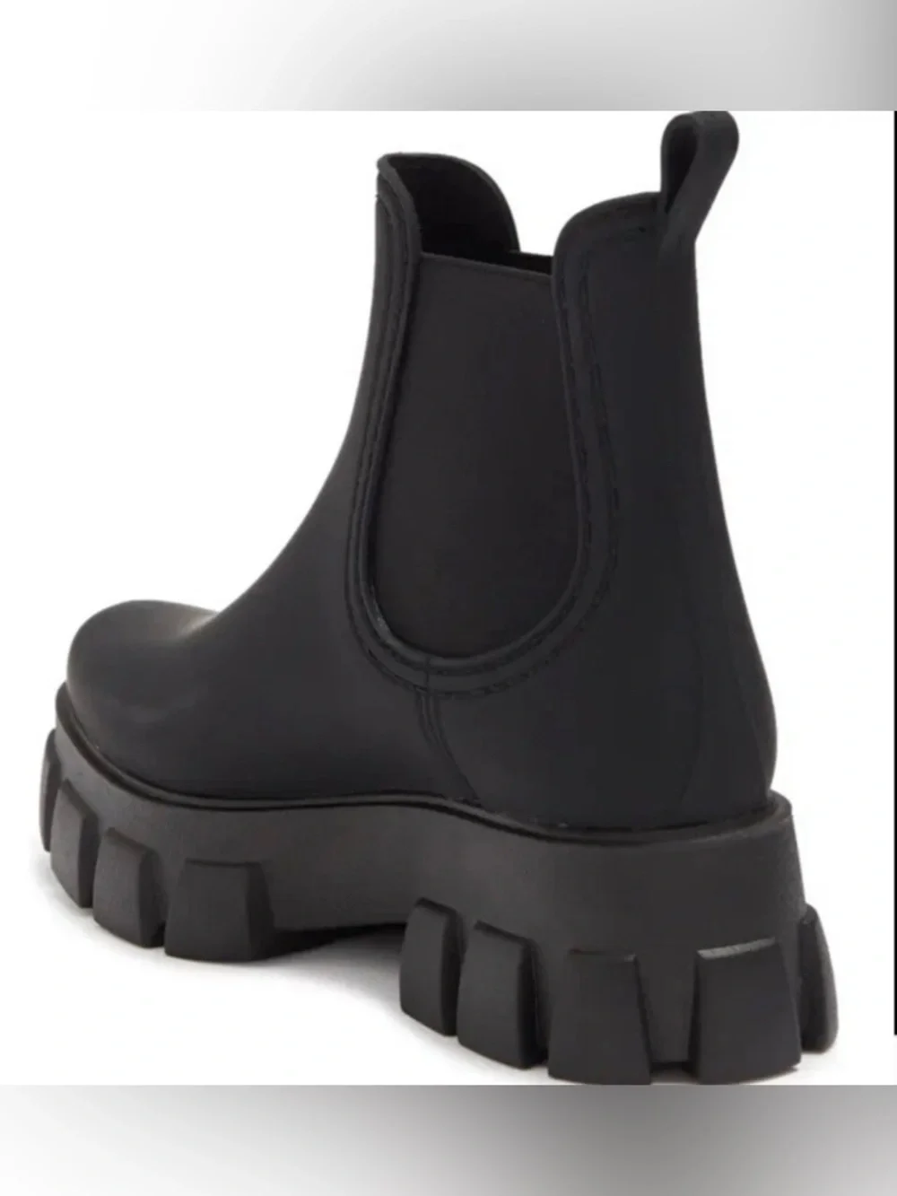 Jeffery Campbell Rain Storm Boots Size 10 Chunky Platform Lug Sole Chelsea Y2K